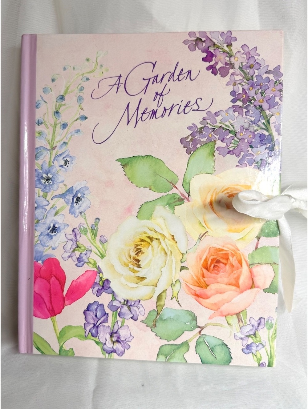 Vintage Hallmark A Garden of Memories Floral Photo Album Jan Andrews